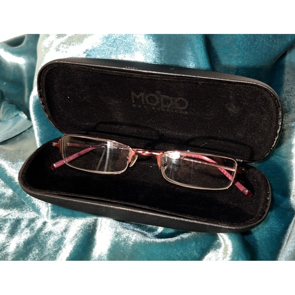 MODO Women's Plum Eyeglass Wire Frames w/ Case -‎ Mod.1090 48-18-138